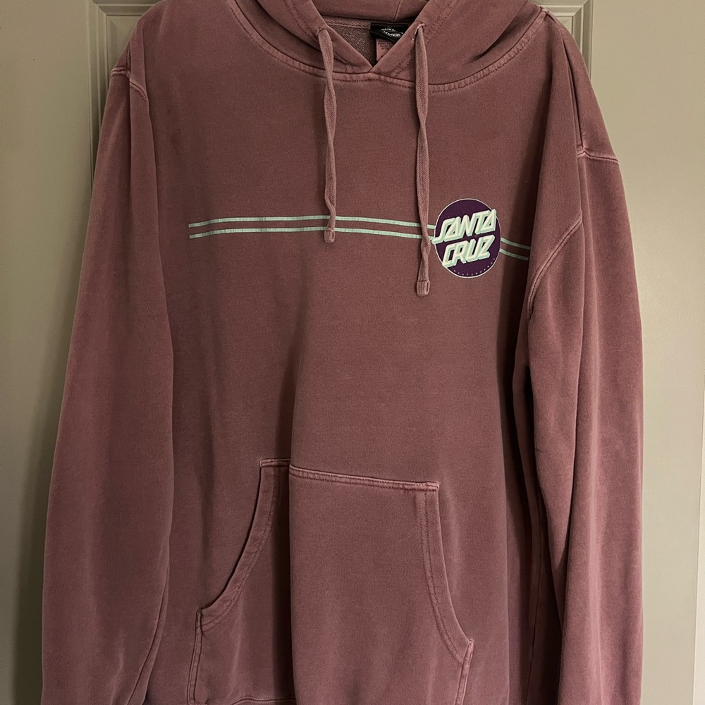 Santa Cruz Skateboards Red Sweatshirt Hoodie